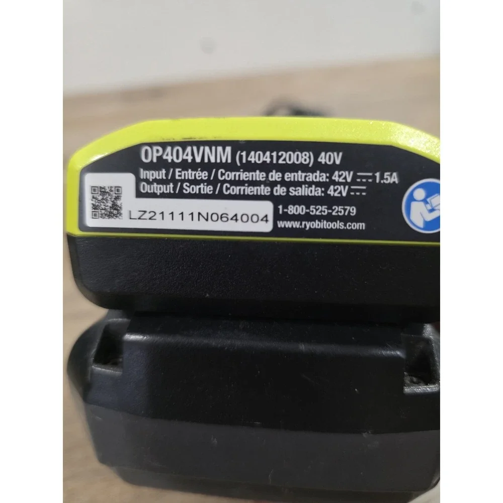 RYOBI 40V 4Ah Lithium-Ion Battery Pack with RYOBI Charger, Black